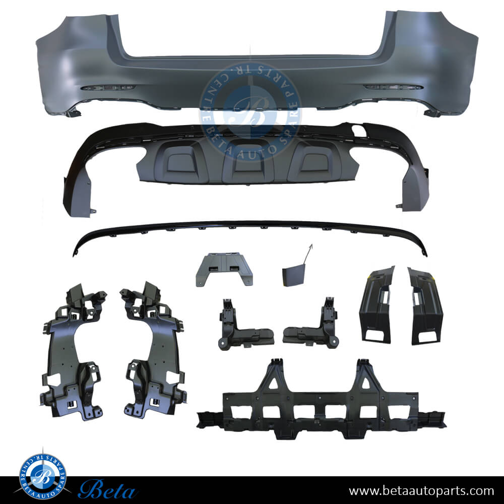 Rear Bumper Normal AMG without PDC Gloss Black color for Mercedes GLC-Class W253 2016-2019 models, Part Number 2538851501 Rear Bumper Normal AMG without PDC Gloss Black color for Mercedes GLC-Class W253 2016-2019 models, Part Number 2538851501